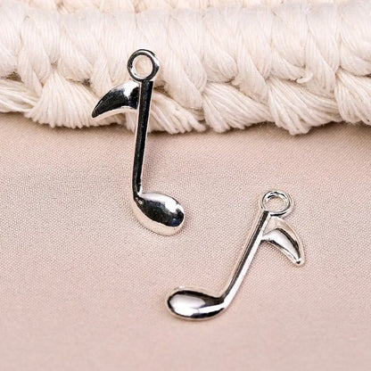 Musical Note Metal Charms (8pcs) (MLB - 022) - Printable Heaven