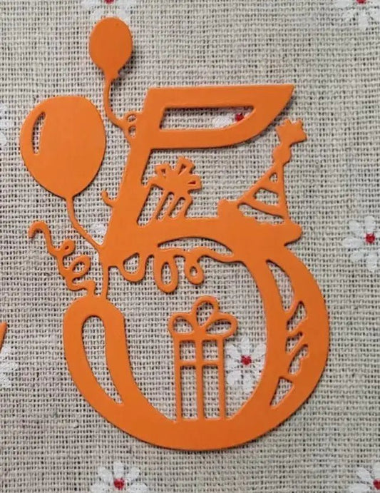 Printable Heaven Cutting Die Filigree Number 5 (N014) - Printable Heaven