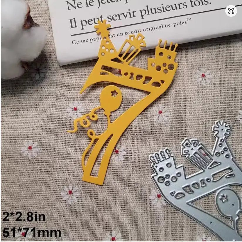 Printable Heaven Cutting Die Filigree Number 7 (N016) - Printable Heaven