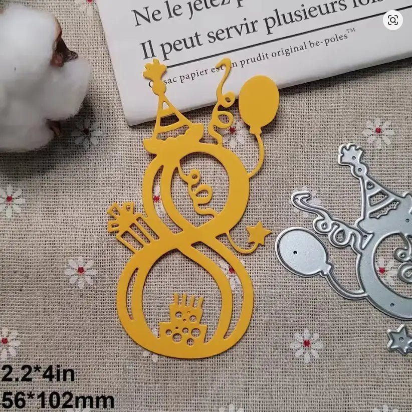 Printable Heaven Cutting Die Filigree Number 8 (N017) - Printable Heaven