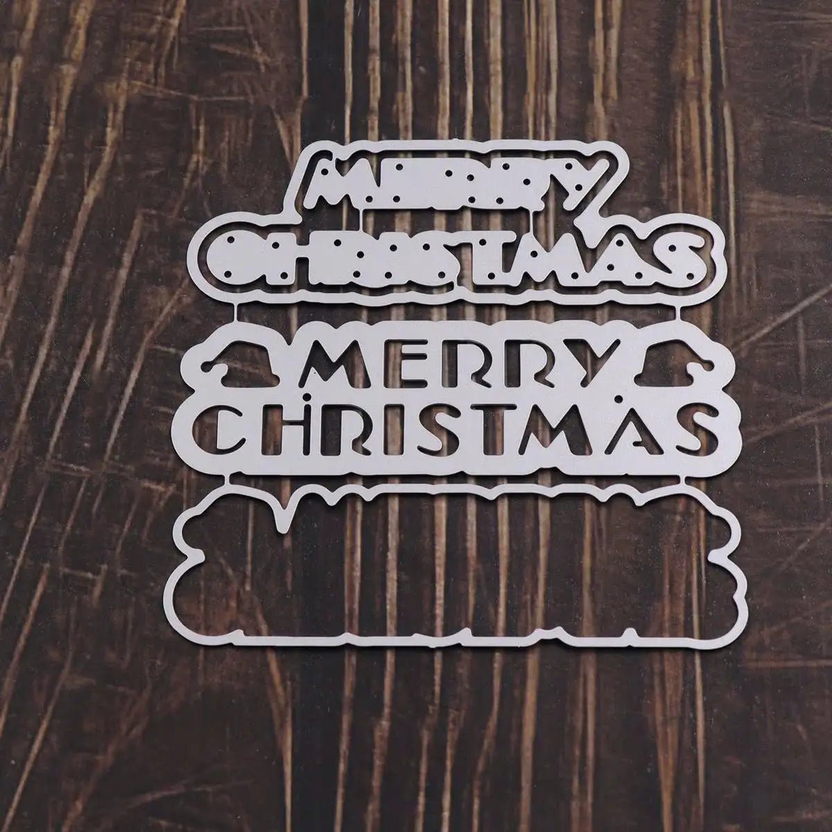 Printable Heaven Large Cutting Die - Merry Christmas (3pcs) (W084) - Printable Heaven