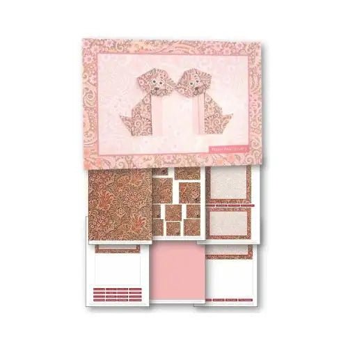 Download - Card Kit - Origami Dog Pink - Printable Heaven