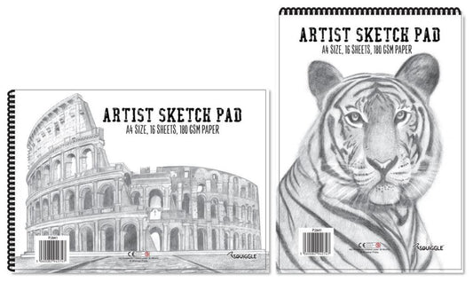 A4 Artist Sketch Pad Top Bound, 170gsm, 15 Sheets (P2841)