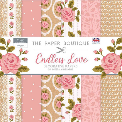 The Paper Boutique Endless Love 8 in x 8 in Paper Pad (PB1470)