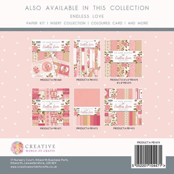 The Paper Boutique Endless Love 6 in x 6 in Paper Pad (PB1474)