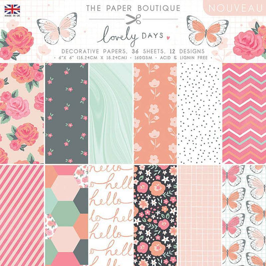 The Paper Boutique Lovely Days 6 in x 6 in Paper Pad (PB1493)
