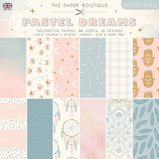 The Paper Boutique Pastel Dreams 6 in x 6 in Paper Pad (PB1513)