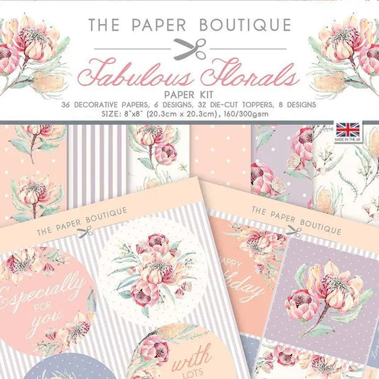 The Paper Boutique Fabulous Florals Paper Kit (PB1597) - Printable Heaven