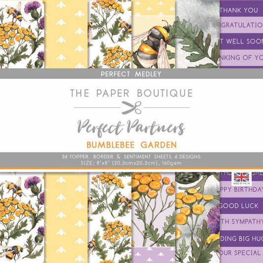 The Paper Boutique Perfect Partners - Bumblebee Garden 8 in x 8 in Medley (PB1625)