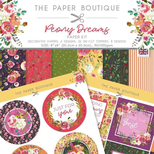 The Paper Boutique Peony Dreams Paper Kit (PB1983) - Printable Heaven