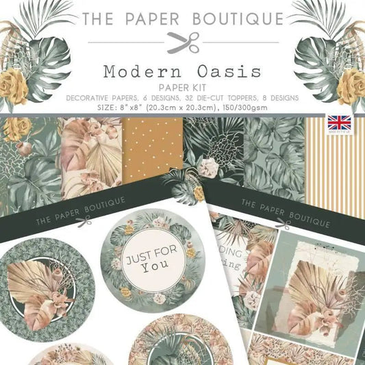 The Paper Boutique Modern Oasis Paper Kit (PB2005) - Printable Heaven