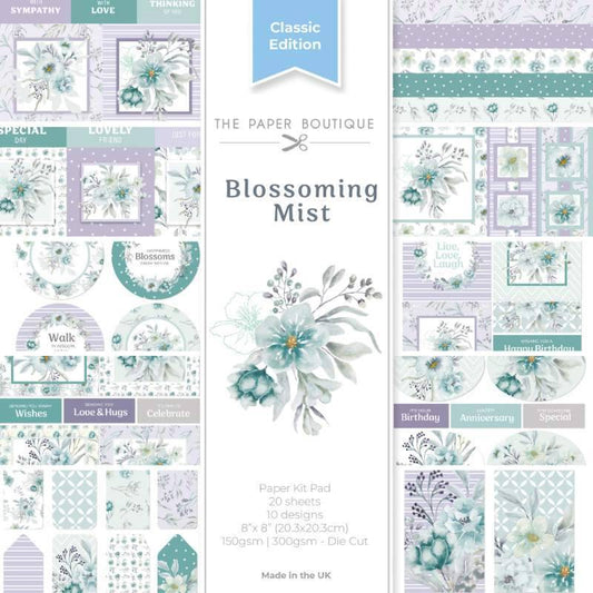 The Paper Boutique Blossoming Mist 8 in x 8 in Paper Kit Pad (PB2056)