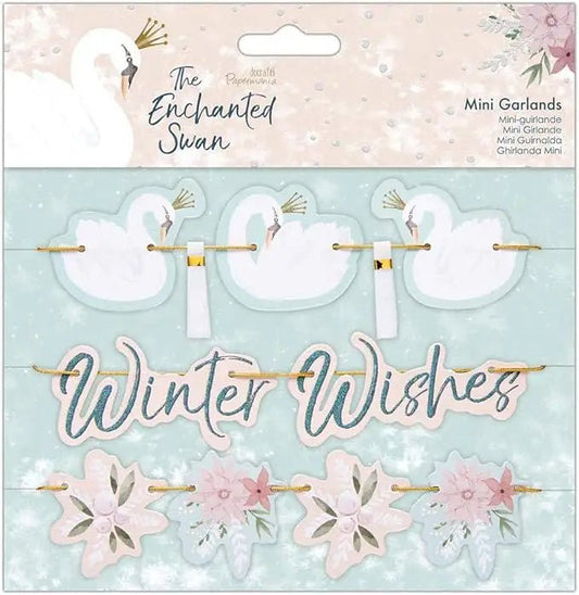 Papermania Mini Garlands (3 x 35cm) - The Enchanted Swan (PMA 105103 ) - Printable Heaven