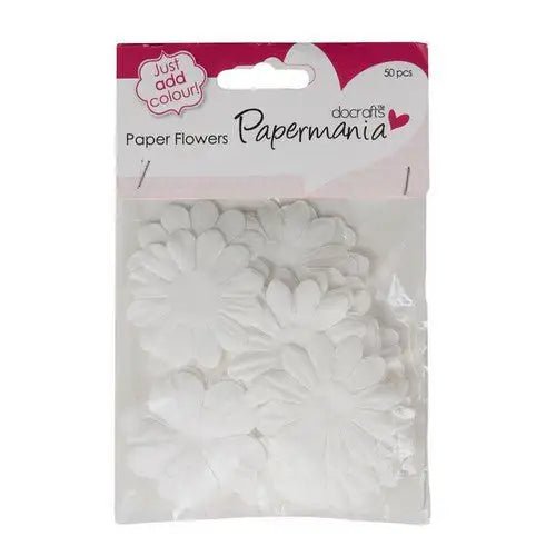 Papermania Petal Pouch Assorted (50pcs) - White (Large) (PMA 368200 ) - Printable Heaven
