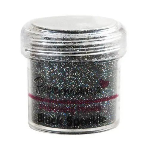 Embossing Powder - Black Sparkle (PMA 4021009) - Printable Heaven
