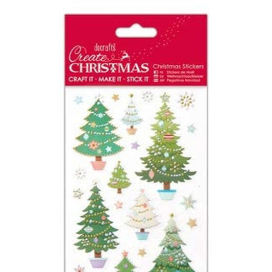 Foil Stickers - Create Christmas  - Christmas Trees (PMA 804909)