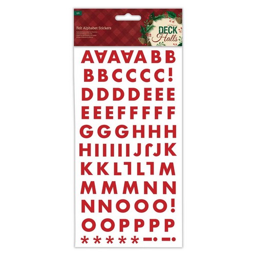 Felt Alphabet Stickers - Deck The Halls (PMA 807903 )