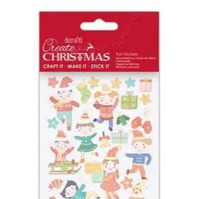 Foil Stickers - Create Christmas - Festive Dancing (PMA 828912) - Printable Heaven