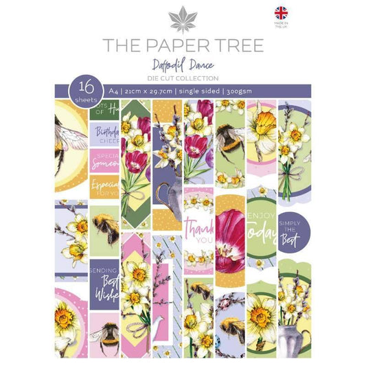 The Paper Tree Daffodil Dance A4 Die Cut Sheets (PTC1196)
