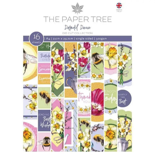 The Paper Tree Daffodil Dance A4 Die Cut Sheets (PTC1196) - Printable Heaven