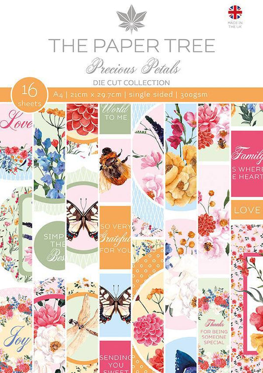 The Paper Tree Precious Petals A4 Die Cut Sheets (PTC1214)