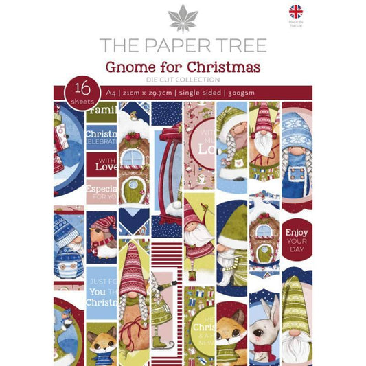 The Paper Tree Gnome for Christmas A4 Die Cut Sheets (PTC1222)