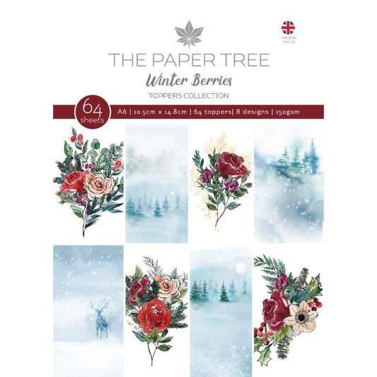 The Paper Tree Winter Berries A6 Topper Pad (PTC1235)