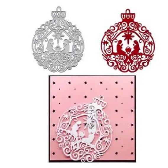 Printable Heaven Large Cutting Die - Intricate Bauble (1pc)(PW-WG38024-01) - Printable Heaven