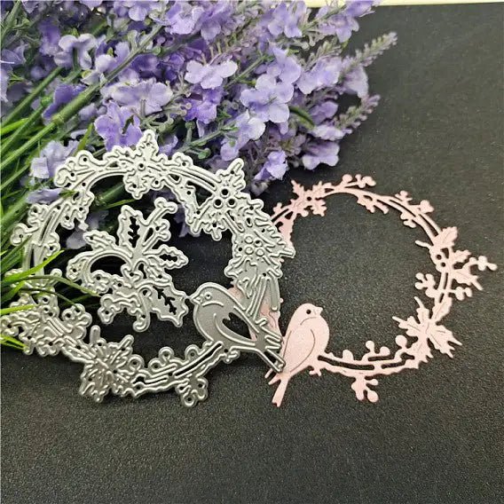 Printable Heaven Large Cutting Die - Bird and Wreath (2pcs) (PW-WG54000-01) - Printable Heaven