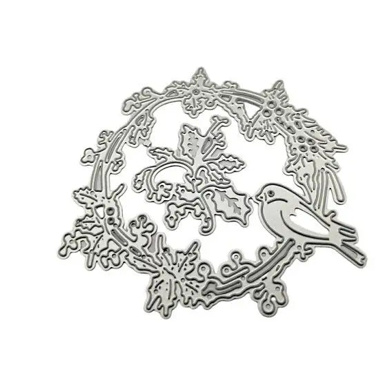 Printable Heaven Large Cutting Die - Bird and Wreath (2pcs) (PW-WG54000-01) - Printable Heaven