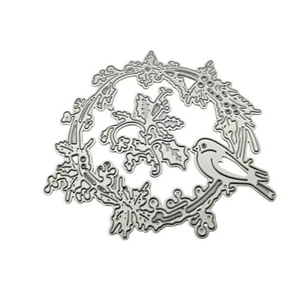 Printable Heaven Large Cutting Die - Bird and Wreath (2pcs) (PW-WG54000-01) - Printable Heaven
