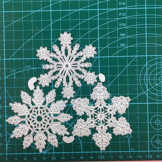 Printable Heaven Large Cutting Die - Snowflakes (3pcs) (PW-WG92560-01) - Printable Heaven