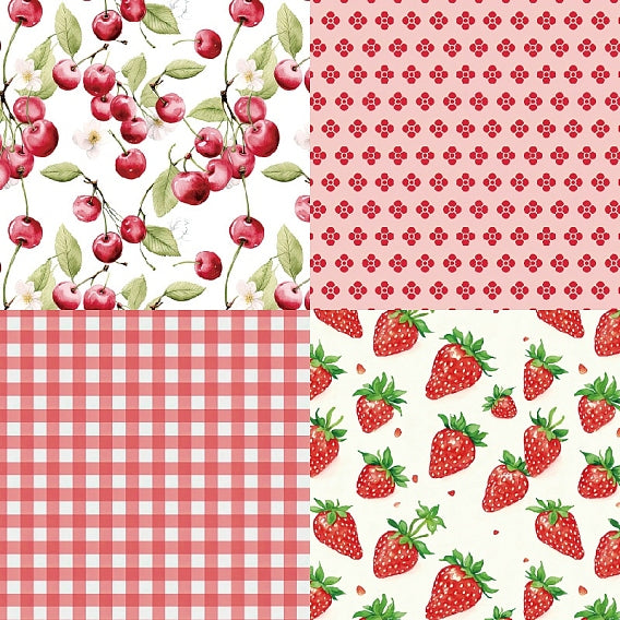 Cherries Paper Pad (24 Sheets) (PW-WGE3A59-01)