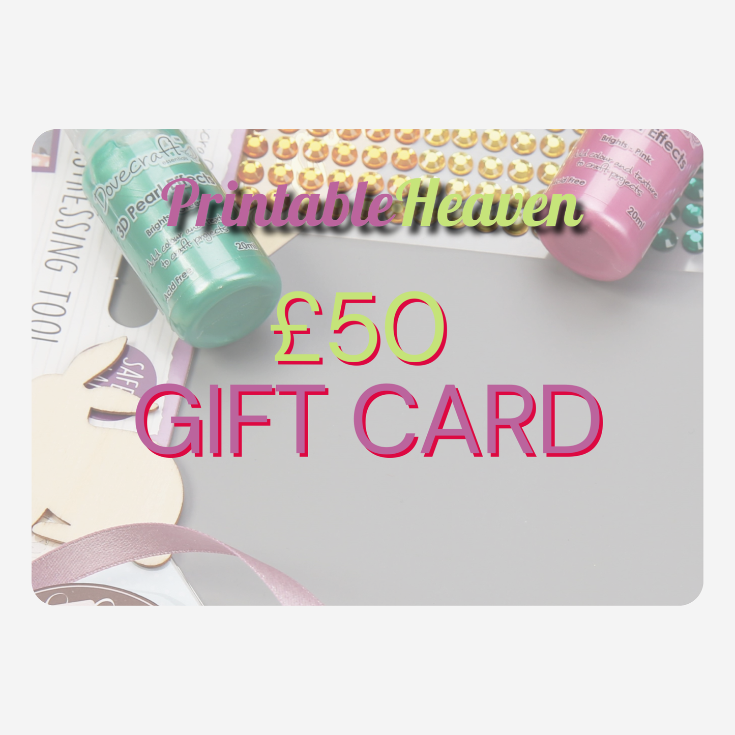 Printable Heaven Gift Card