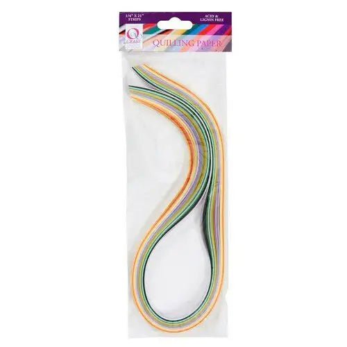 6mm Quilling Paper Strips (108pcs) 1/4 x 21 - Mixed Pastel (18 Colours) (QCR 873203 ) - Printable Heaven