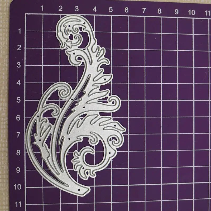 Printable Heaven Large Cutting Die - Leaf Swirl (1pc) (L043) - Printable Heaven