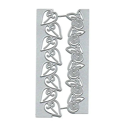 Printable Heaven Large Cutting Die - Lace Edge (2pcs) (B016) - Printable Heaven
