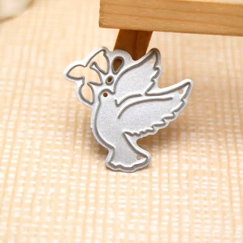 Printable Heaven Mini Cutting Die - Dove and Leaf (2pcs) (A029) - Printable Heaven