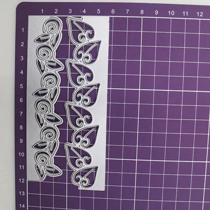 Printable Heaven Large Cutting Die - Lace Edge (2pcs) (B016) - Printable Heaven