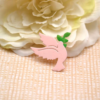 Printable Heaven Mini Cutting Die - Dove and Leaf (2pcs) (A029)