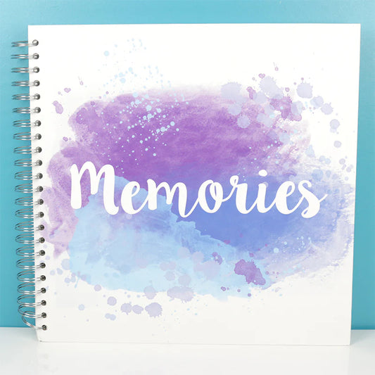 Simply Creative Scrapbook Album 12x12 Memories Blue (SCALB029)