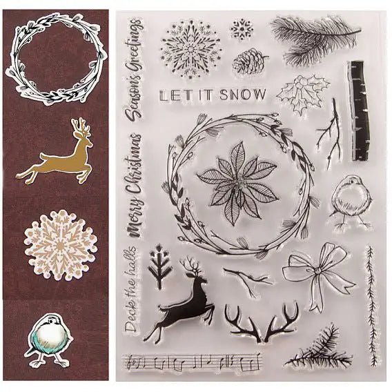 Winter Stamp Set (22 pcs) (SCRA-PW0004-491) - Printable Heaven