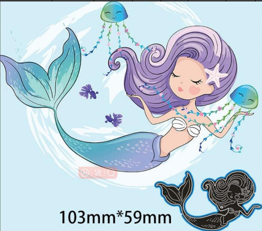 Printable Heaven Cutting Die Mermaid (SP033)