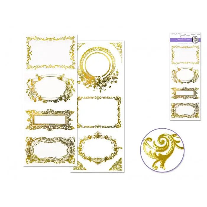 Elegant Foil Frames Gold Frame Medley (SS191B) - Printable Heaven