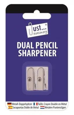 Tallon Double Hole Metal Pencil Sharpener - Printable Heaven