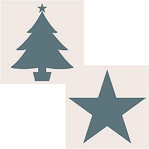 Sentimentally Yours Star & Christmas Tree 6 x 6 Aperture Stencils (SYS001)