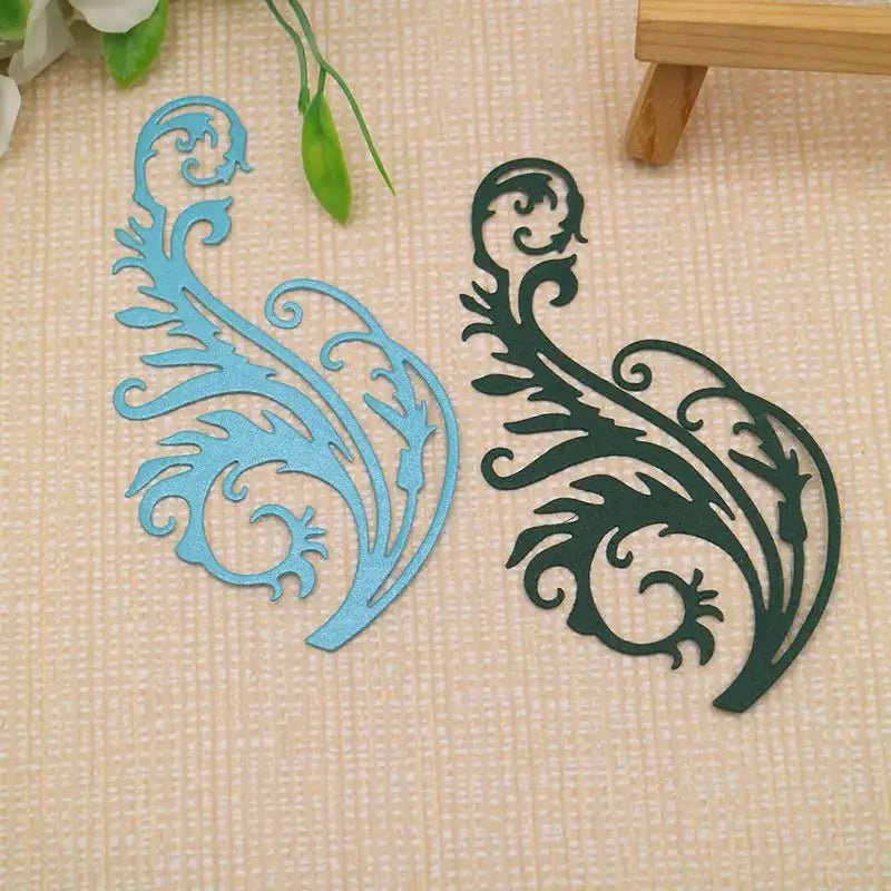 Printable Heaven Large Cutting Die - Leaf Swirl (1pc) (L043) - Printable Heaven
