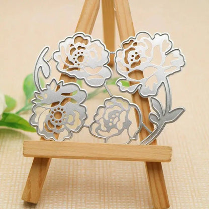 Printable Heaven Small Cutting Die - Rose (4pcs) (F094) - Printable Heaven