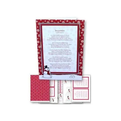 Download - Card Kit - Snowman Poem (Traditional) - Printable Heaven