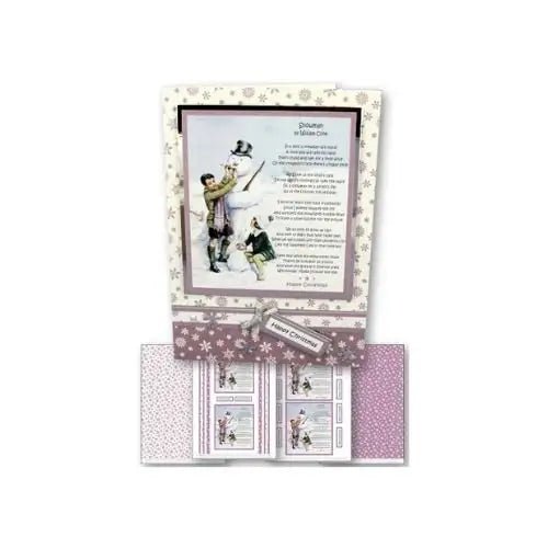Download - Card Kit - Snowman Poem (Vintage) - Printable Heaven